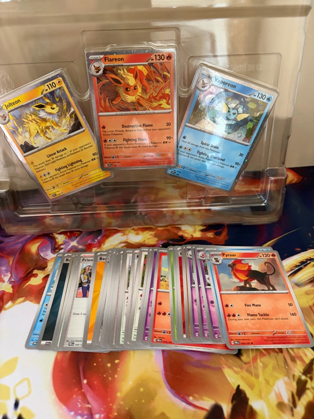 Pokémon TCG Eeveelutions Card Lot - Flareon Jolteon Vaporeon Prismatic Evolution